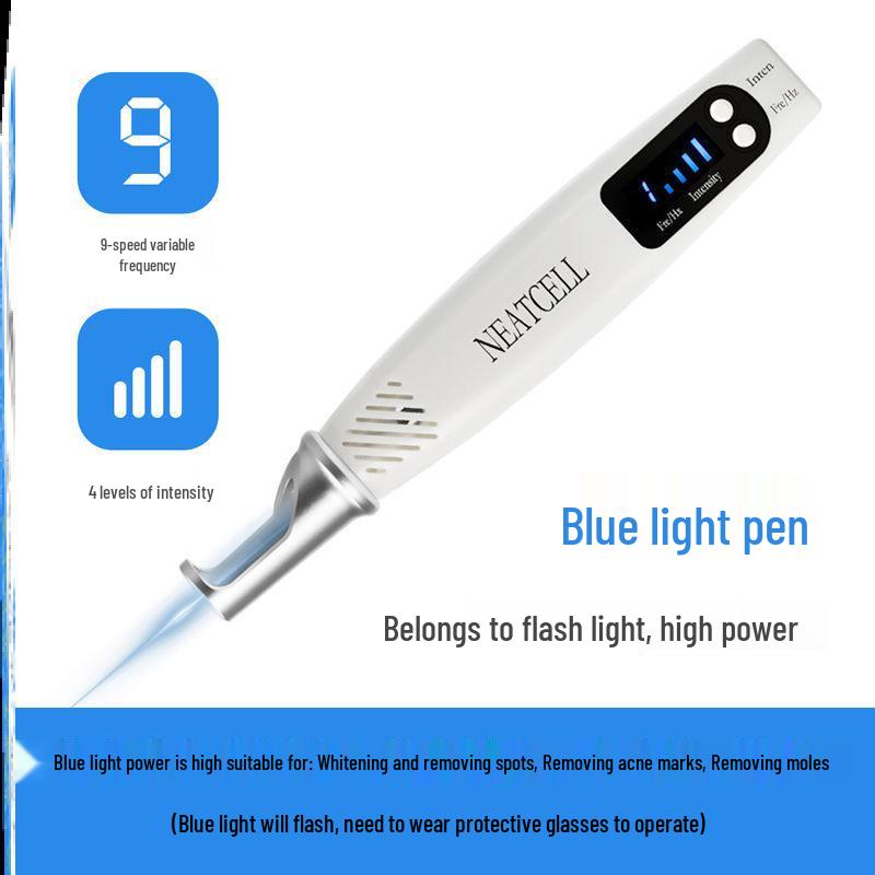 Portable Picosecond Laser Pen for Tattoo, Freckle, and Eyebrow Removal with Red & Blue Light