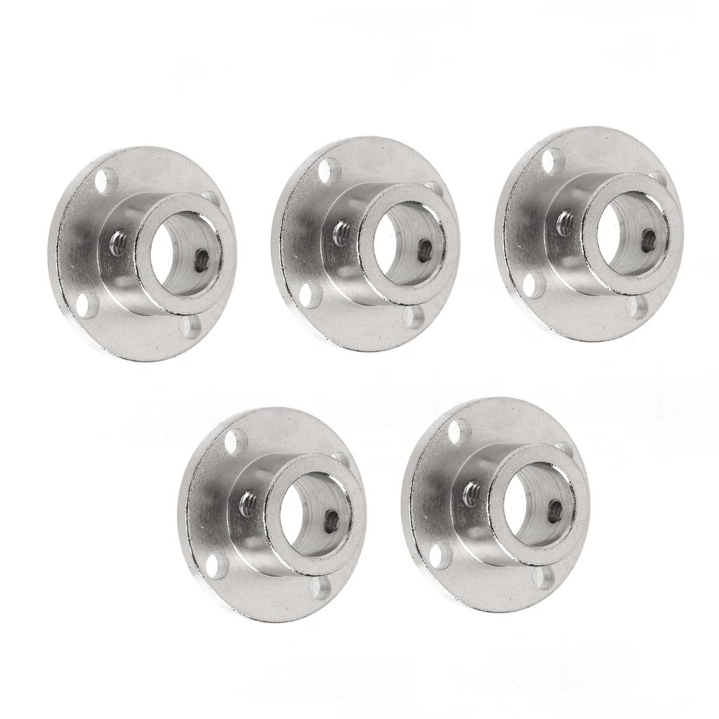 5 PCS Flange Coupling Connector Guide Shaft Support Coupler Fittings 12mm Inner Diameter