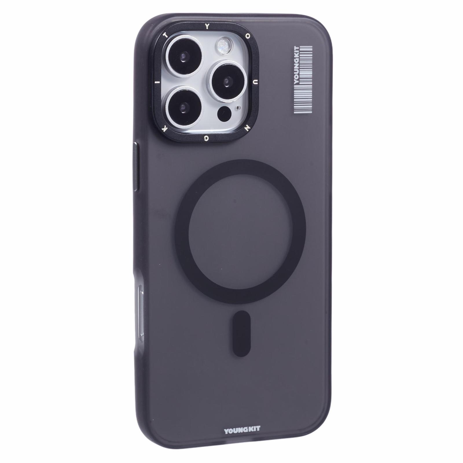 

YOUNGKIT For iPhone 16 Pro Max Case Compatible with MagSafe PET+TPU Matte Back Phone Cover B