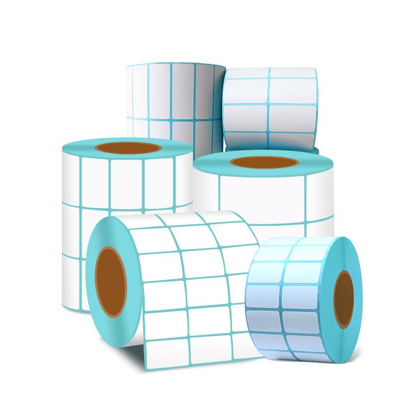 Dual Row Triple-Proof Thermal Label Paper 50x30x20x10 Self-Adhesive Barcode Stickers