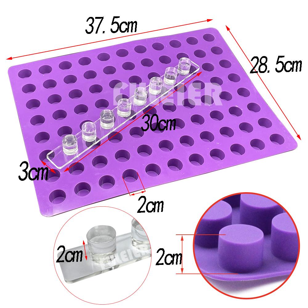 88 Cavities Round Mini Silicone Mold And Compactor Baking  Cheese Cakes Molds For Chocolate Truffle Jelly Candy Ice Mold