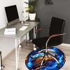 1PC Eagle Non-Slip Floor Round Carpet, Office, Family, Bedroom, Large Area Rug Indoor Rugs,  Durable PolyesterH0358