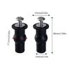 4Pcs Universal Toilet Seat Hinge Bolts, Plastic Expansion Screws For Toilet Lid, Toilet Seat Top Fix Seat Hinge Hole Fixings, Ru