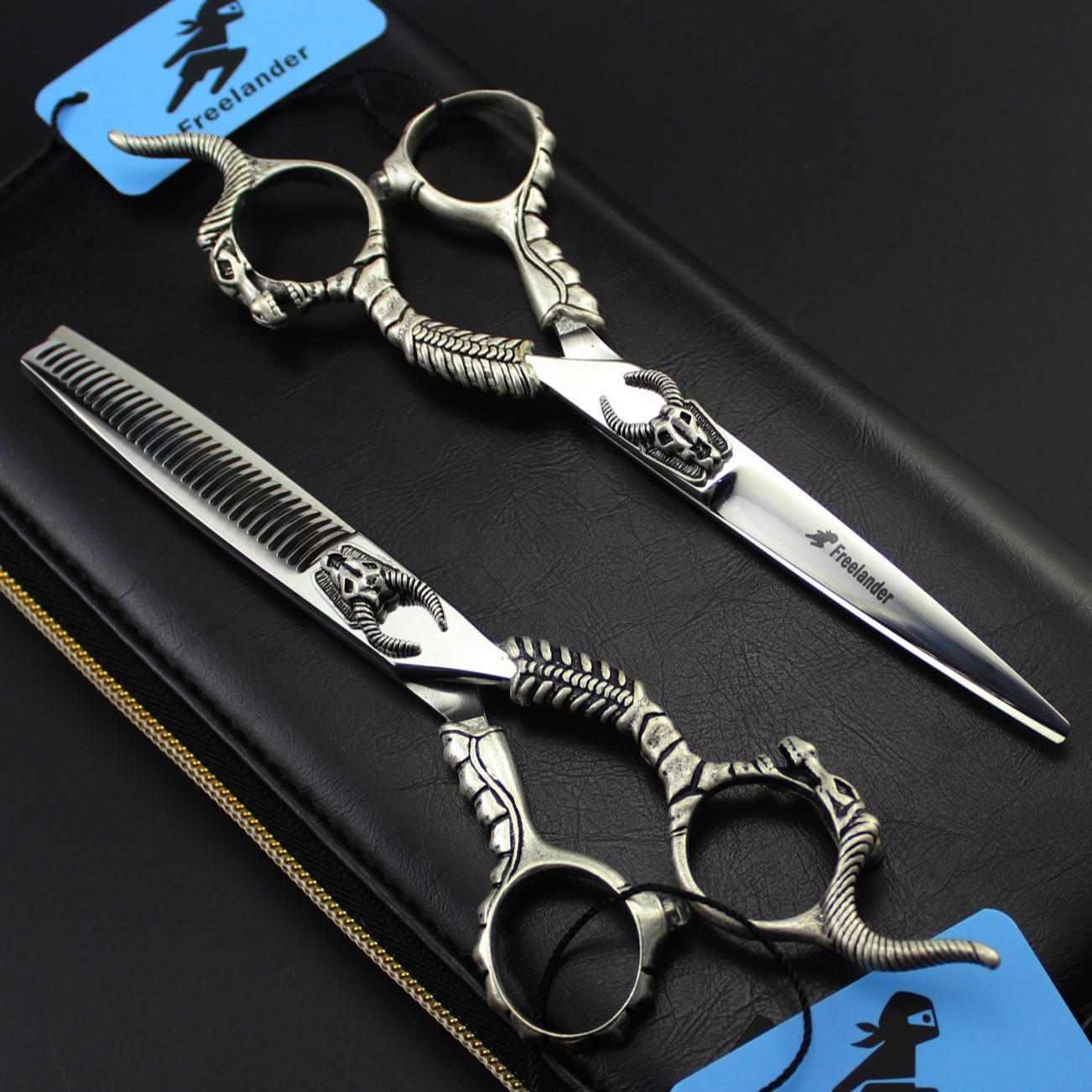Ножницы парикмахерские Freelander 440C TB-61 6,0   Баранья голова  с чехлом 6.0 inch Flat Scissors (TB-61)