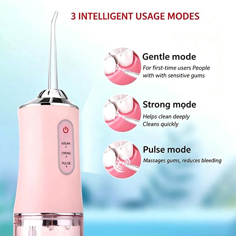 Travel Compact Oral Irrigator Dentist Suggest IPX5 Water Flosser Cordless Professional Cleaning for Sensitive Gums