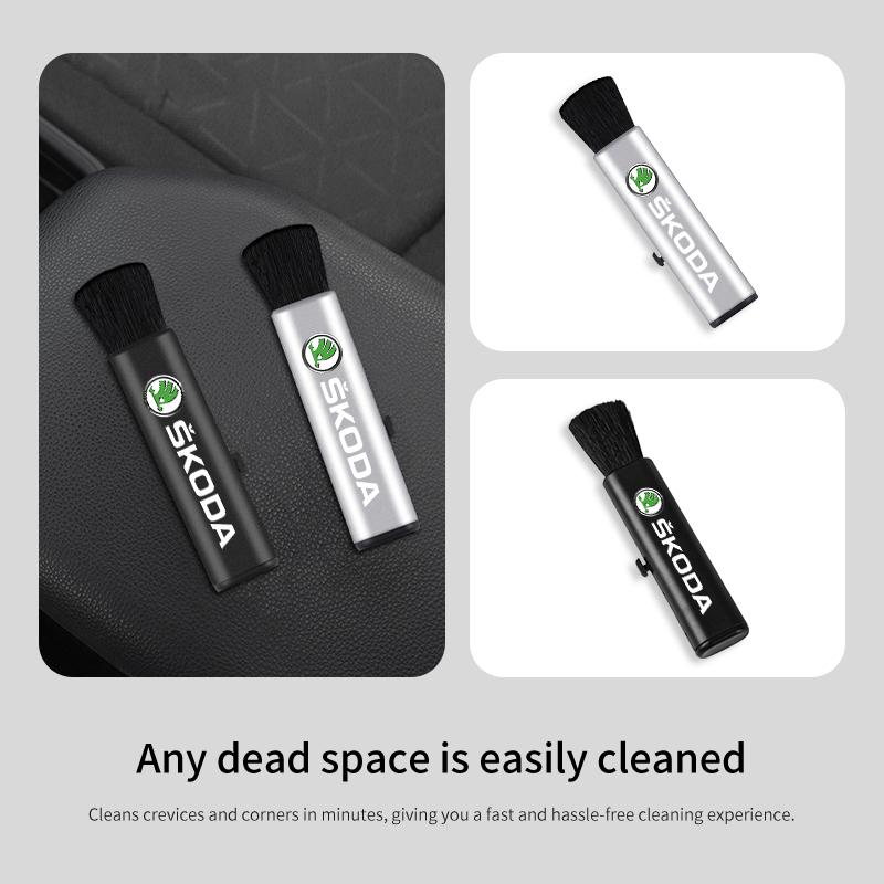 WJAS5 Car Retractable Cleaning Brush Air Conditioner Computer Cleaning Brush For Skoda Rapid Octavia Derivative Enyaq-iV VisionS Yeti