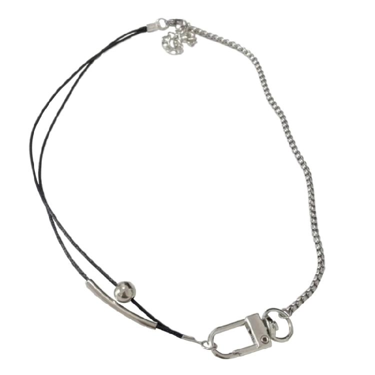 Collar Necklace Unique Gothic Collar Choker Splicing Necklace Hip Hop Jewelry 1