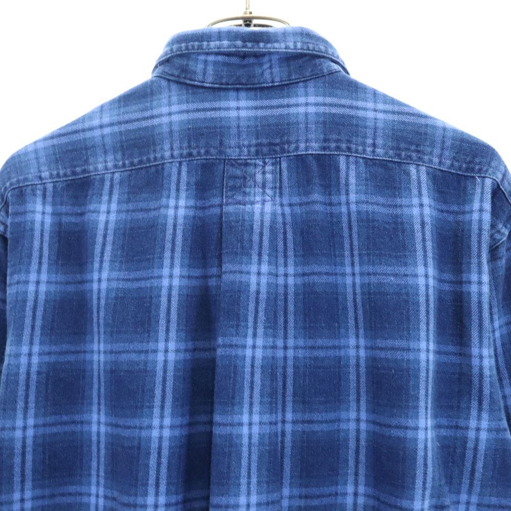 L.L.Bean 80s Outdoor Made in USA Vintage Check Pattern Long sleeve Button down shirt Women Used