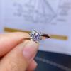 1 Karat Diamant-Optik Acht Herzen & Pfeile PT950 Moissanit Verstellbarer Ring für Damen - Online im Trend