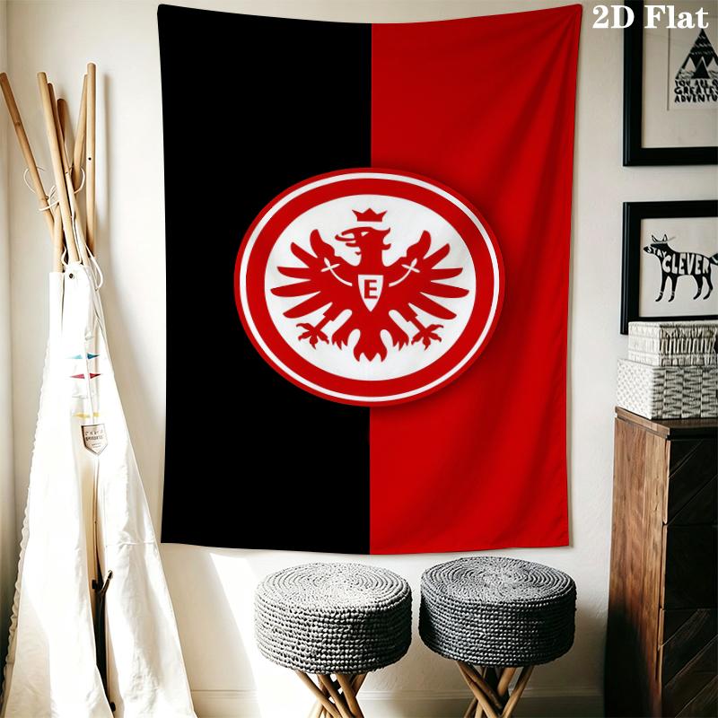 Eintracht Frankfurt Wall Tapestry Aesthetic Wall Hanging Printed Fabric Blanket Decorative Tapestries for Bedroom Living Room Home Decor