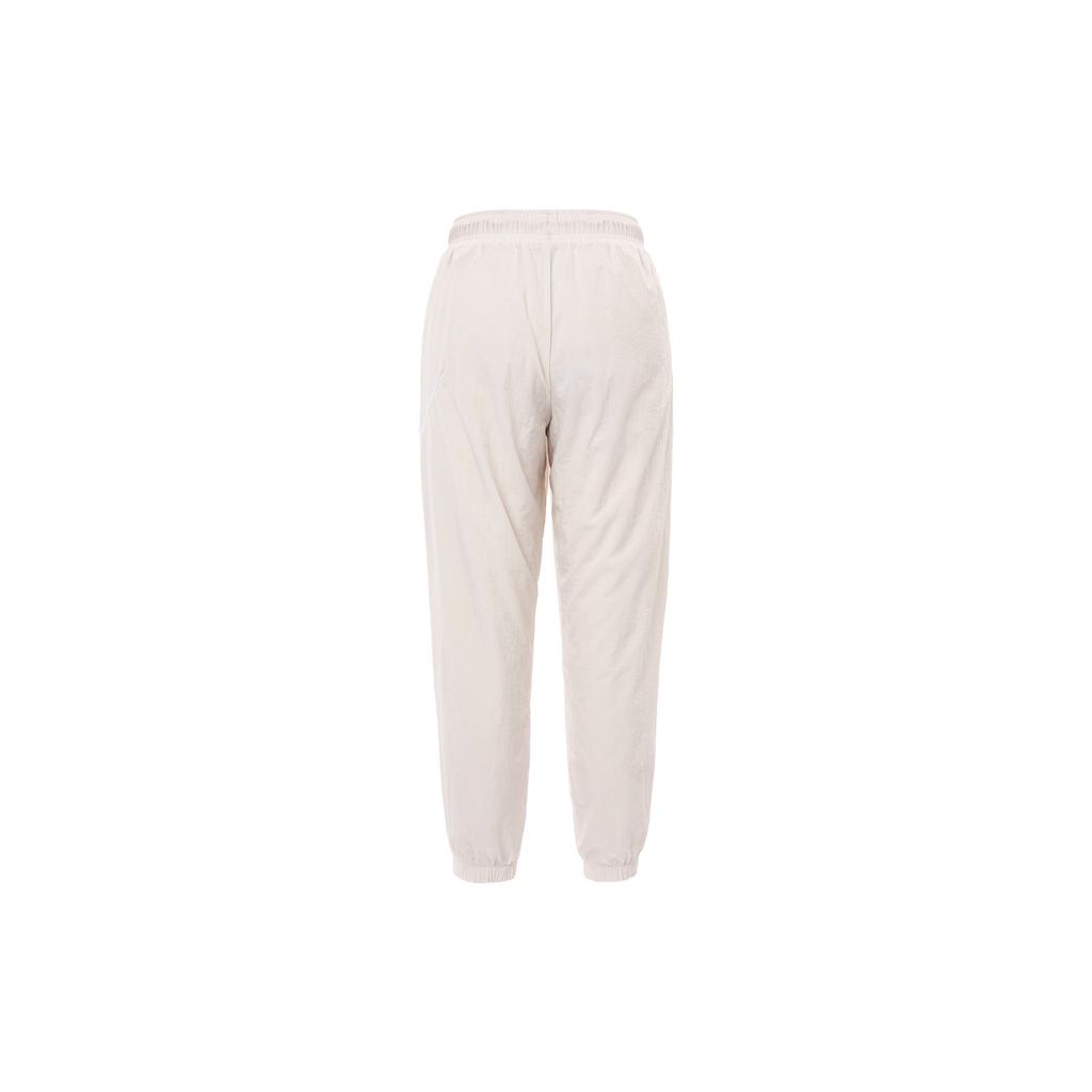 Nike Solid Color Loose-Fit Cuffed Knit Pants Women Bottoms White DM6184-104