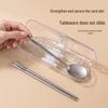 Temeiju Titanium Healthy Portable Chopsticks and Spoon Set