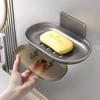 Wall-Mounted Drainage Soap Holder for Bathroom