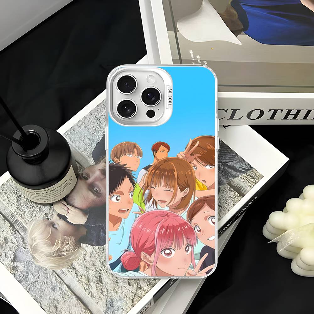 Anime B-Blue Box Phone Case For iPhone 17 16 15 14 13 12 11 Pro Max Plus Pro Colorful Shell