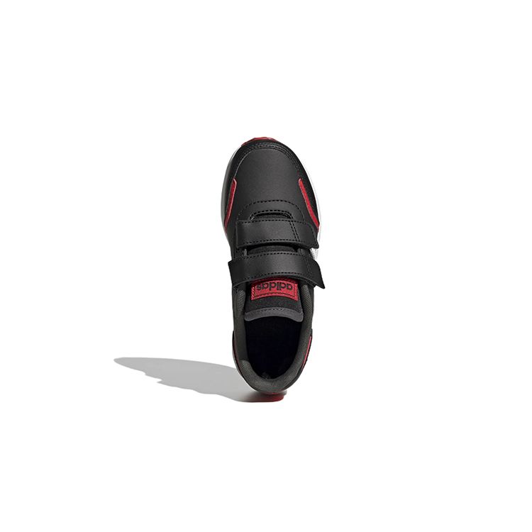 Adidas Neo Vs Switch 3 Synthetic Leather Comfortable Non-Slip Wear-Resistant Low-Top Kids Skate Shoes Kids Skate Shoes Black Red GZ1951