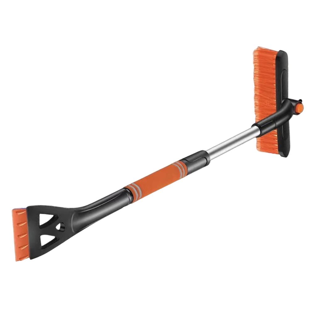 Multipurpose Windshield Ice Scraper Tool 9.4 Inch Soft Bristle Snow Brush Nonslip Foam Grip Suitable For Winter Cleaning