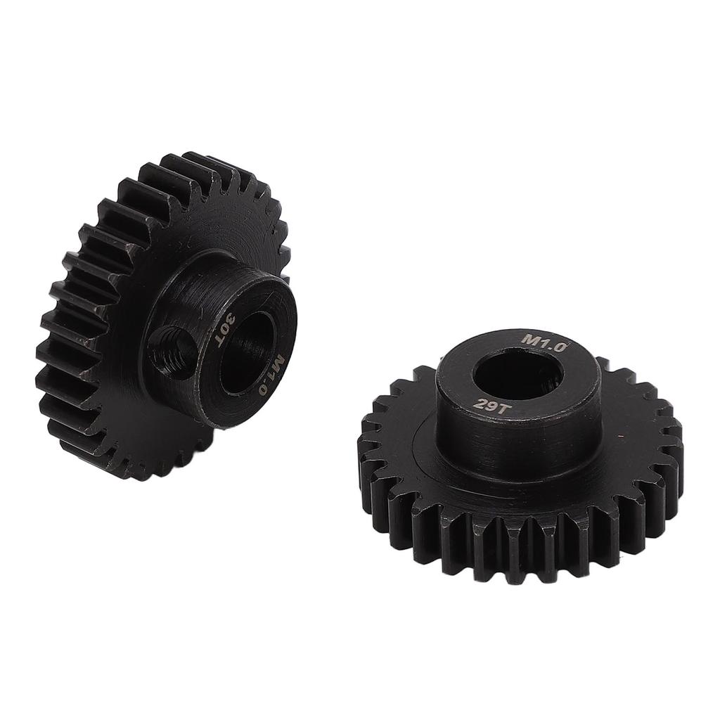 25DP 1.0M 8mm Metal Pinion Motor Gear Replacement 29T 30T for 1/5 1/6 1/7 RC Car Motor Black