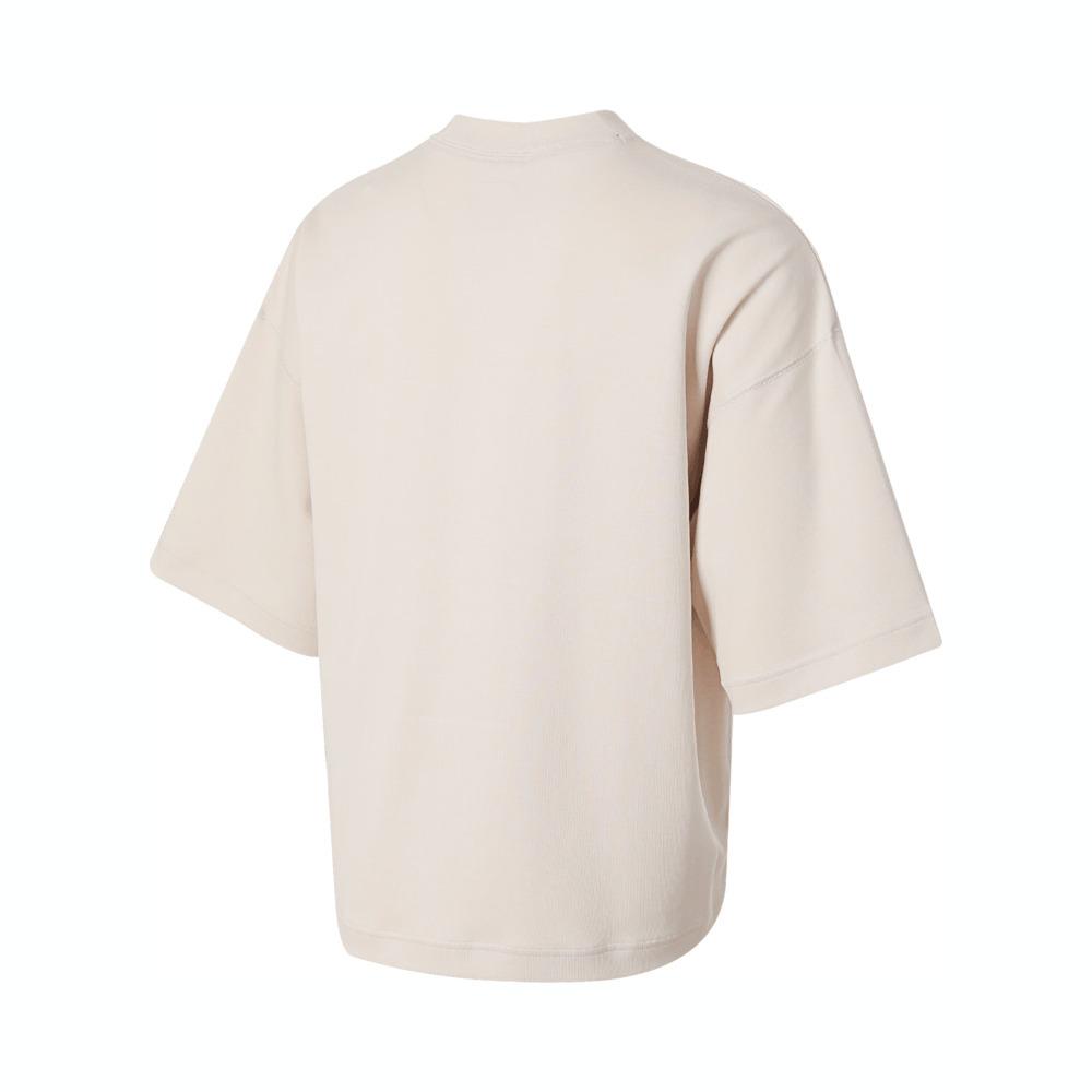 Nike Sportswear Tech Fleece Solid Loose Crew Neck Short Sleeve T-Shirt Men Tops Light-Redwood FZ7582-104