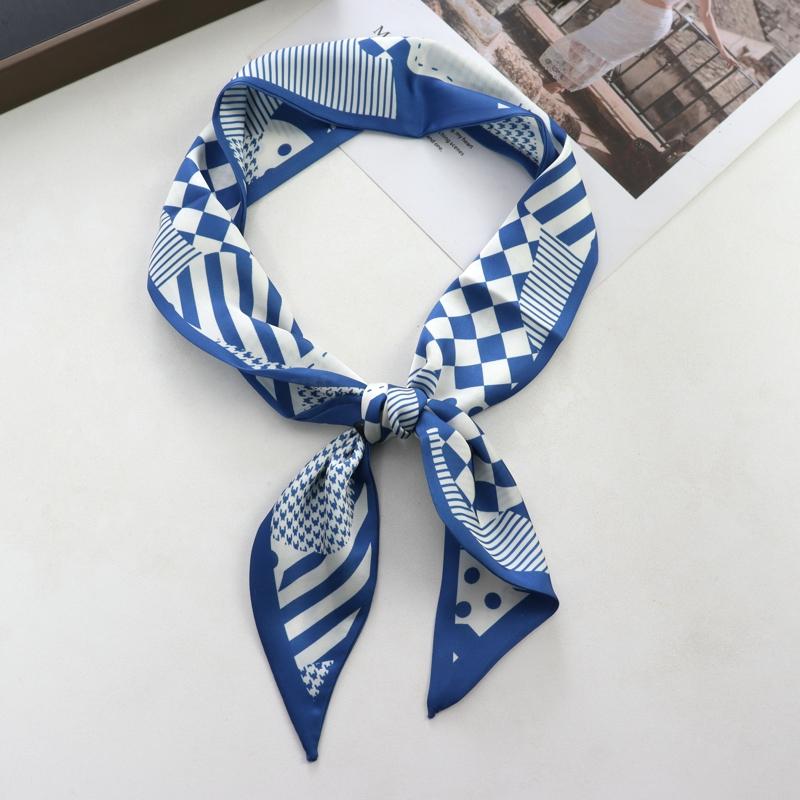 

Милый женский маленький шелковый шарф с принтом клубники, ленты для ручки сумки, женские головные платки, острый угол для женщин 100*9см 100cmX9cm