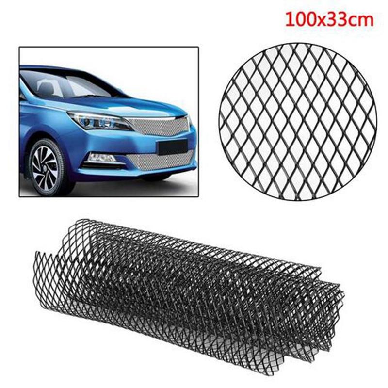 Front Bumper Grill Mesh Aluminum Alloy Sheet Universal Car Grille Net Mesh for Engine Bay Protection