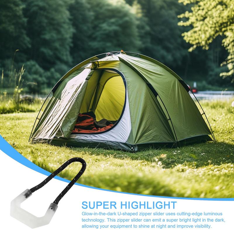10pcs Ultra-Bright Glow In The Dark Night Zipper Pull Ideal Kit Markers For Coats Jackets Rucksacks And Tent Zippers