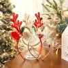 Christmas Shiny Reindeer Deer Antler Headband Hair Band Costume Xmas Party Props