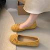 Leather Flat-soled Single Shoes Women's 2025 Spring and Summer Versatile Skirt One Pedal Mary Jane Women's Shoes Ballet Evening Shoes