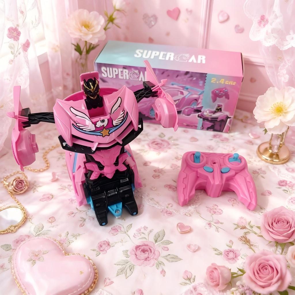 Cross-Border Remote Control Transforming Unicorn Car – Electric RC Racing Robot Toy for Kids