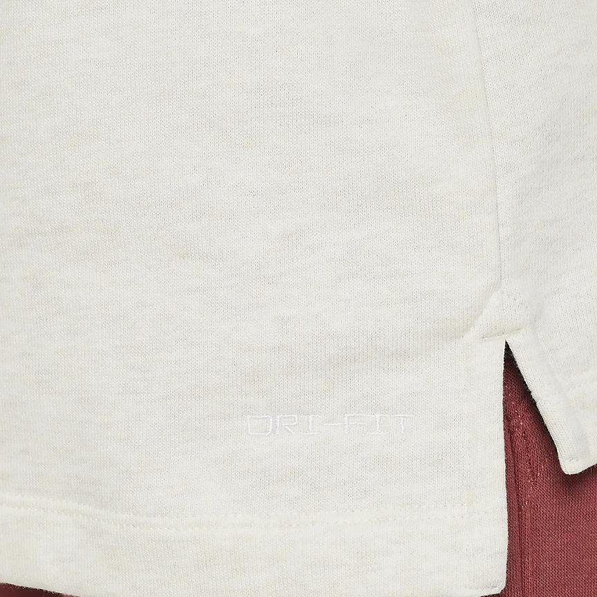 Nike Dri-FIT Athletics Solid Color Hooded Casual Long Sleeve Kids tops Light-Red Brown DX5374-104