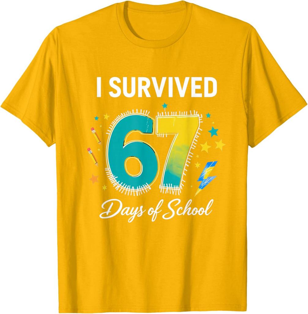 Days of School Funny Teachers Students I Survived Unisex T-Shirt