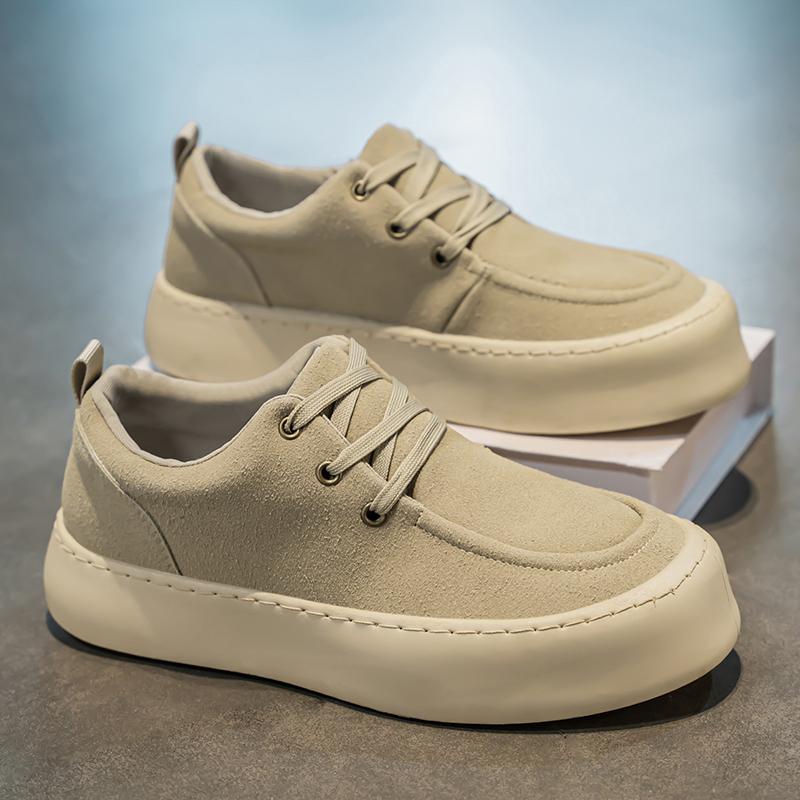 Fashion 2025New Outdoor Casual Leather Flat Sneakers Men Fashion Designer Soft Sole Breathable Office Shoes Classic Lace-Up Oxford Shoes