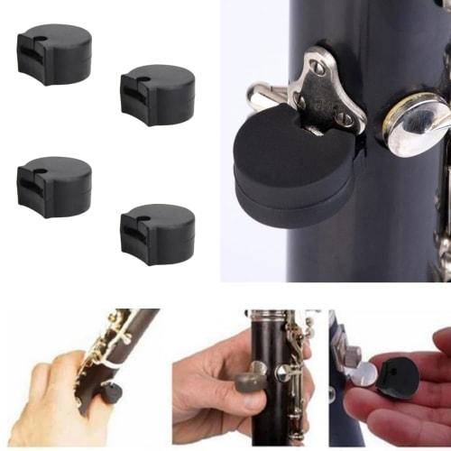 GYWHOOFT 4-Piece Clarinet Thumb Cushions, Rubber Thumb Cushions for Clarinet, Instrument Accessories, Woodwind Instrument Parts, Comfortable and Durab