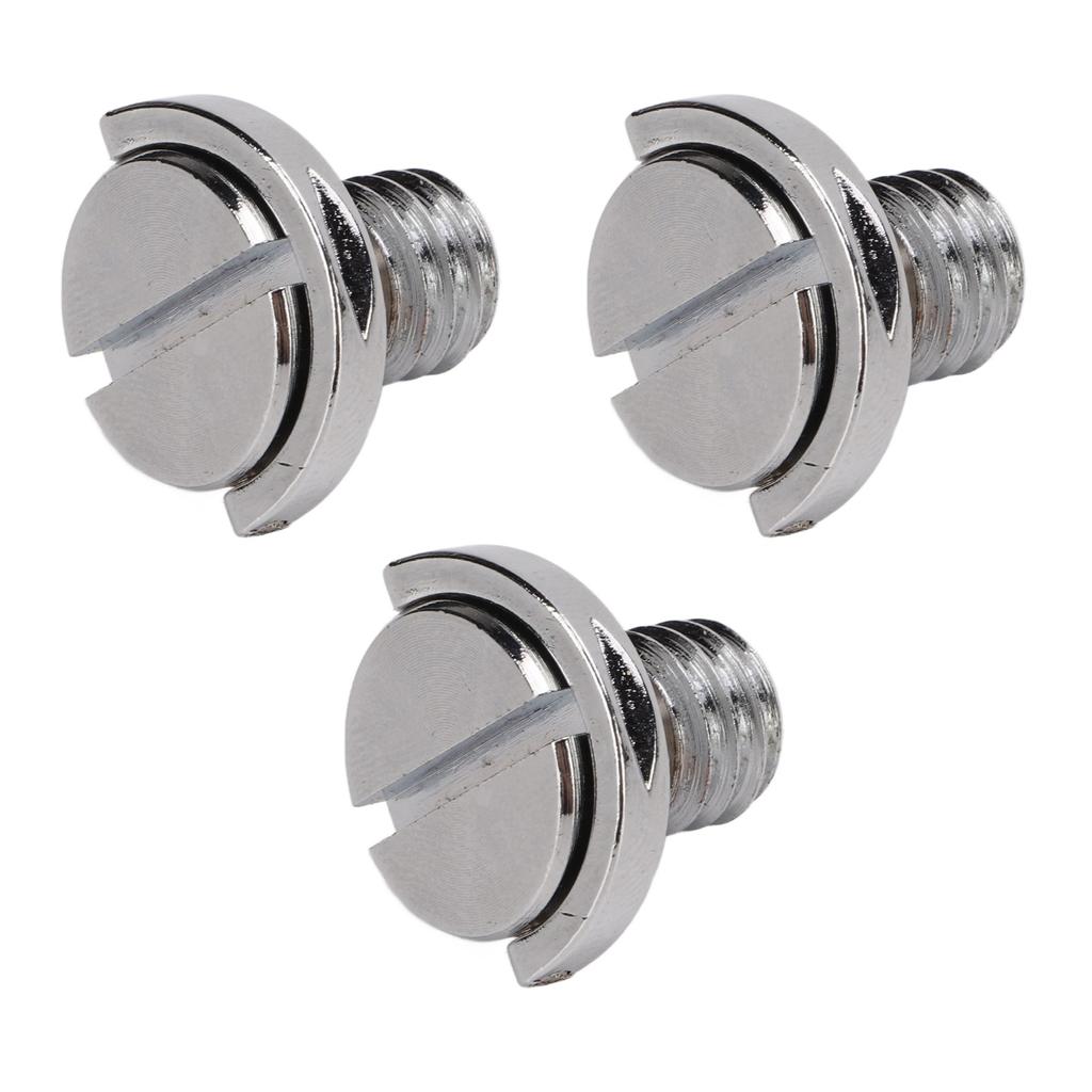 3pcs Camera Screws 3 8in Thread Quick Release Plate Mounting Screw for Photographic Equipment Stand Fill Light Stand