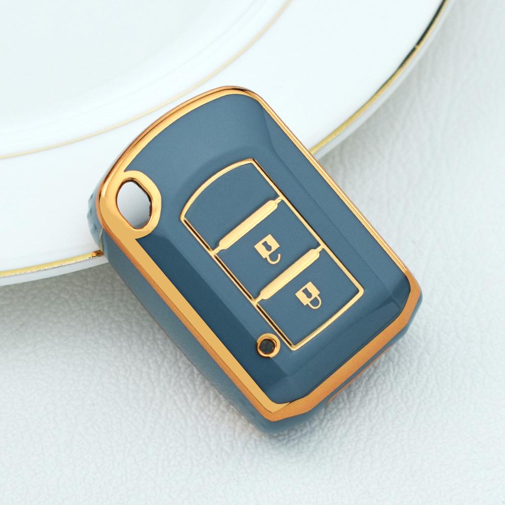 

2 кнопки TPU Remote Car Fob Cover Cover Shell для Mitsubishi Eclipse CROSS Outlander SPORT Mirage G4 Lancer 2016 - 2021 сірий