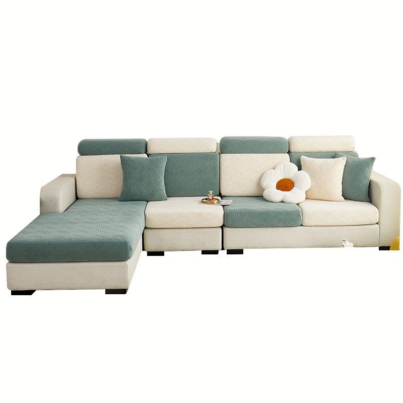 Sofa Cover Non-Slip Anti-Scratching Herringbone Pattern Full Covered Modern Minimalist Four Seasons Universal Sofa Seat Cover