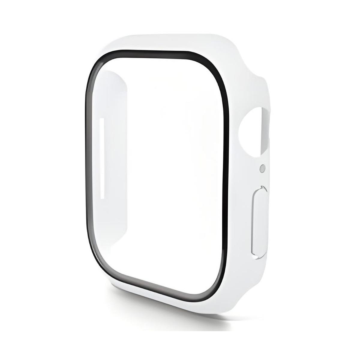 

For Apple Watch Series 11/10 46mm Watch Case ENKAY HAT PRINCE Rubberized Hard PC Cover with Tempered Glass A