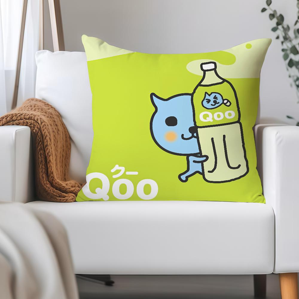 Cartoon Cute Q-Qoo-O Pillow Case Applicable Space For Guest Rooms Interiors Cars Office House Decoration