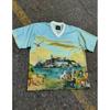 Corteiz Short Sleeve T-Shirt Mens Loose Fit Graphic Print Crew Neck Casual Streetwear Tee