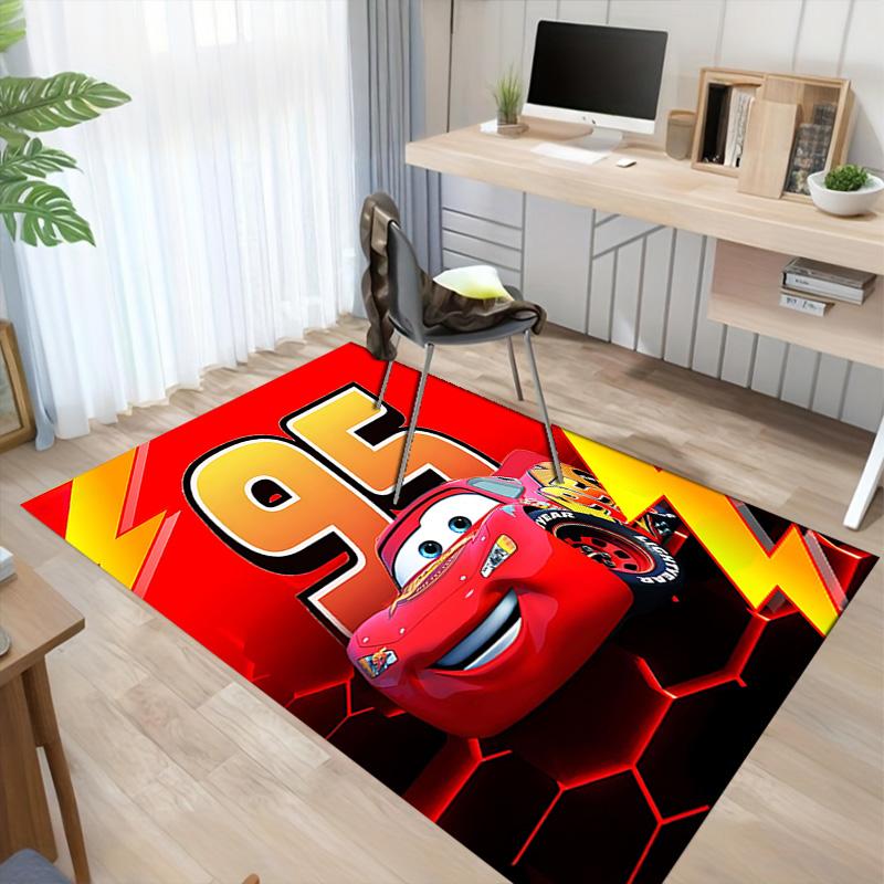 Mcqueen'S Carpet For Playroom Bedroom Living Room Sofa Home Decorkids Game Area Rug Nonslip Floor Mat