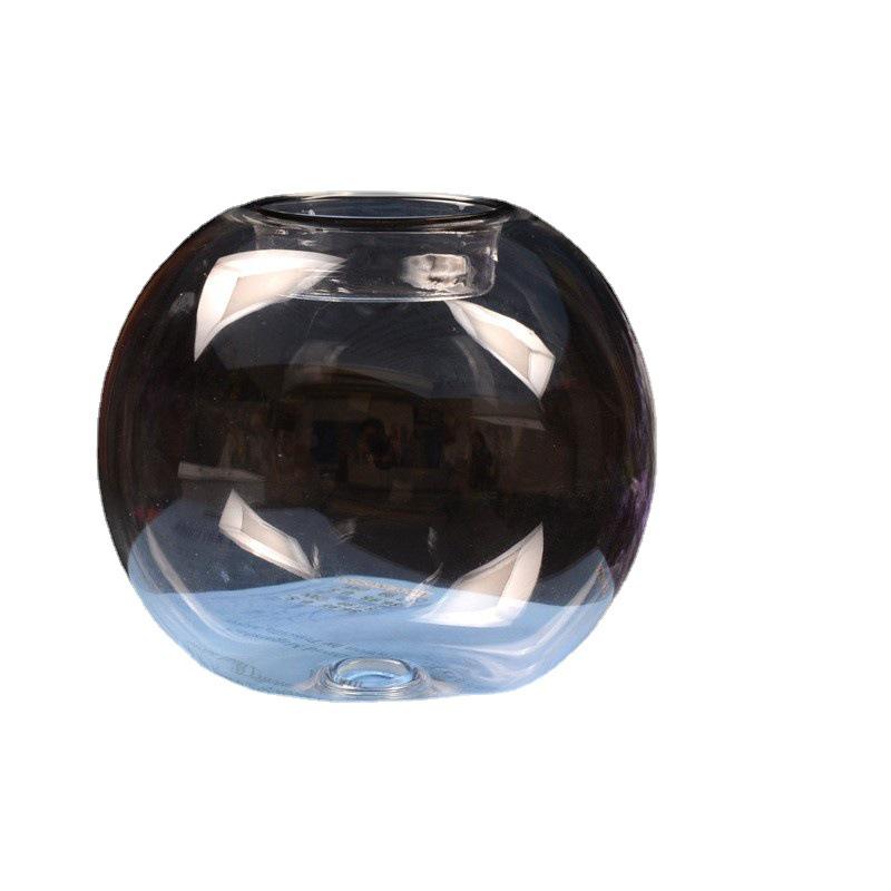 European Style Romantic Crystal Glass Candle Holder Ornament 8 cm