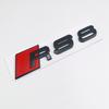 3D ABS Černé Logo RS3 RS4 RS5 RS6 RS7 RS8 Znak Písmena Samolepka Auto Zadní Víko Kufr Znak Nálepka Pro Audi RS 3 4 5 6 7 8 Příslušenství