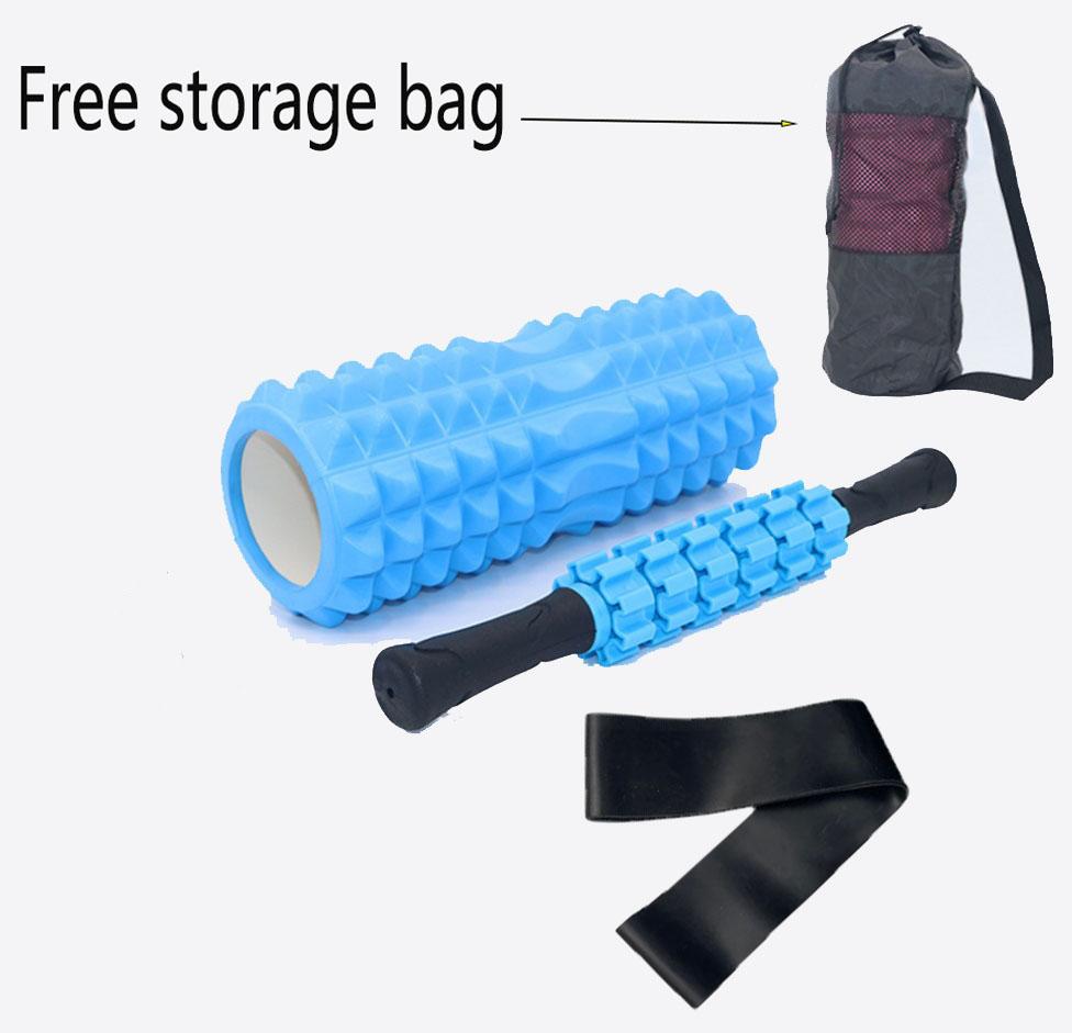 Fitness Yoga Foam Roller Set for Muscle Relaxation and Physiotherapy Home Gym Equipment Pilates Massage Tool