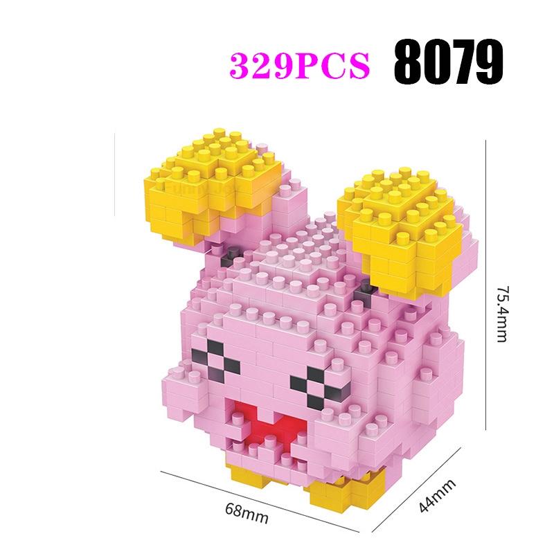 Funny Pokemon Building Blocks Assembly Anime Picachu Charizard Doll Blastoise Bulbasaur Gengar Pokémon Bricks Toy for Kid Gift