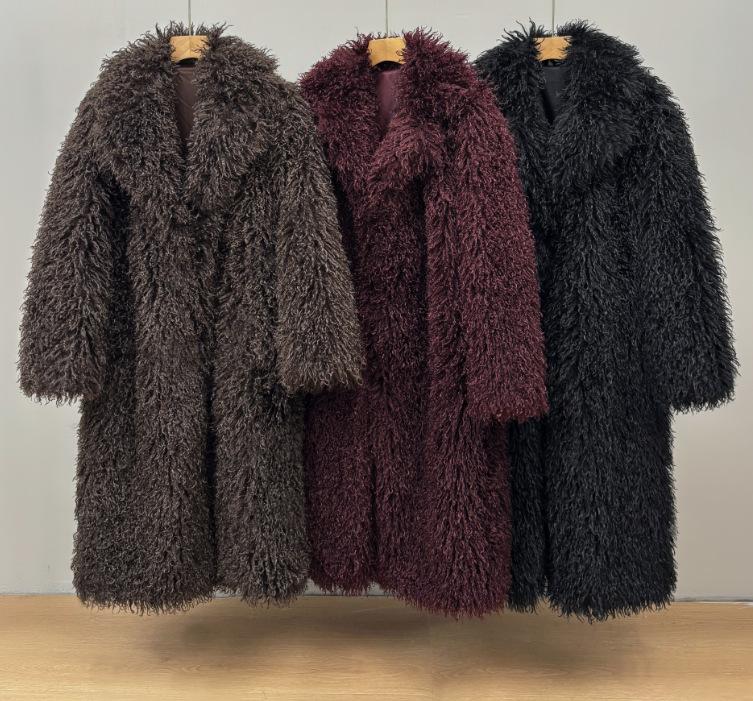 European and American women's fashionable fur jacket Snow Fox extended fur coat women's winter