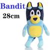 Hot 17-28Cm Bluey Dog Bingo Family Plush Toy Cartoon Dog Soft Stuffed Animals Keychain Dolls Birthday Gifts Family Blue-Y Bingo