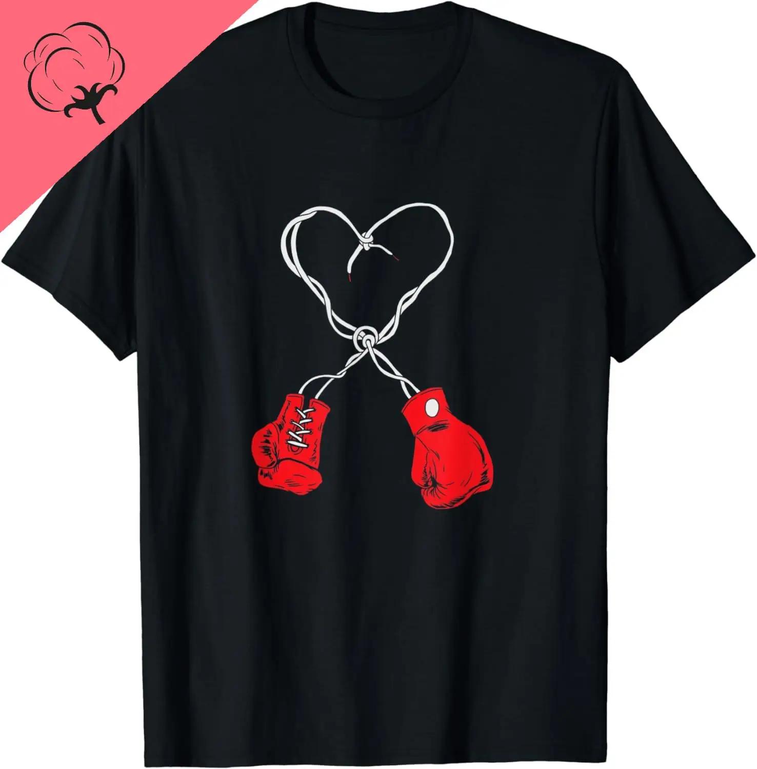Boxing Boxer Valentines Day Heart Boxing Fight Box Club TShirt Fight Club T Shirt Graphic T Shirts Cotton Unisex Clothing Tops S