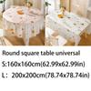 20Pcs Oil Proof Round PVC Tablecloth Plastic Fresh Fruit Tablecloth  Desk