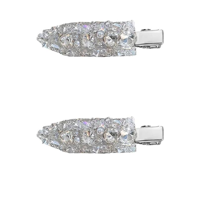2/3/4/6 pezzi fermagli per capelli in acetato per trucco coreano moda oro bianco glitter per capelli copricapo ragazze donne accessori per capelli