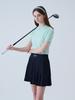Road Roar Metal Logo A-Line Pleated Skirt Navy