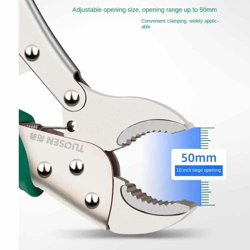 New High-Carbon Steel Locking Pliers - Multifunctional Non-Slip Pipe Plier, Adjustable Comfortable Pressure Pliers